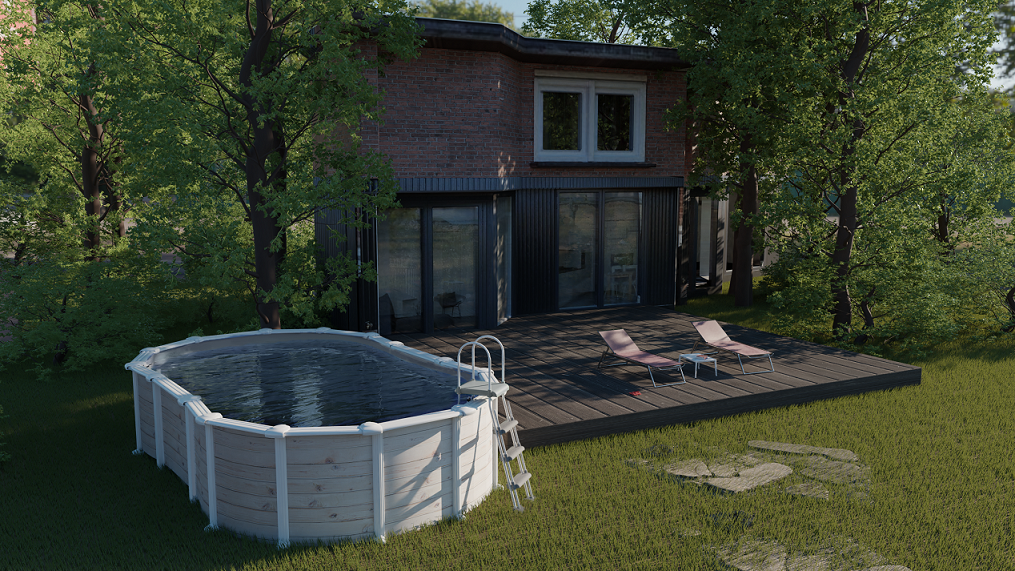 Islandia Ovalada 730 X 375 X ↕132 CM - Imagen 2