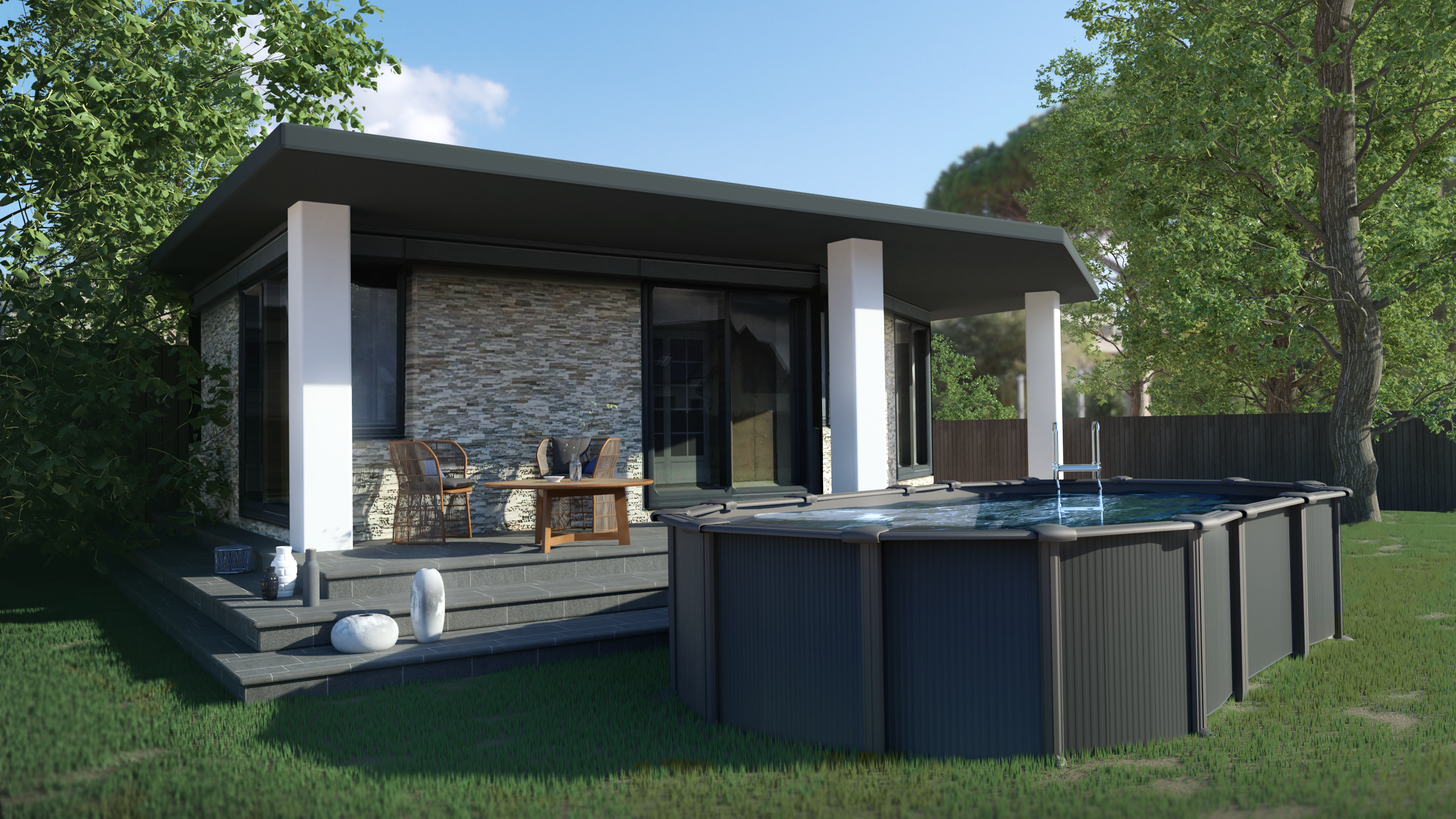 Capri Ovalada 730 X 375 X ↕132 CM - Imagen 2