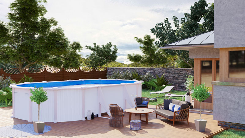 Fidji Ovalada 610 X 375 X ↕ 120 CM - Imagen 2