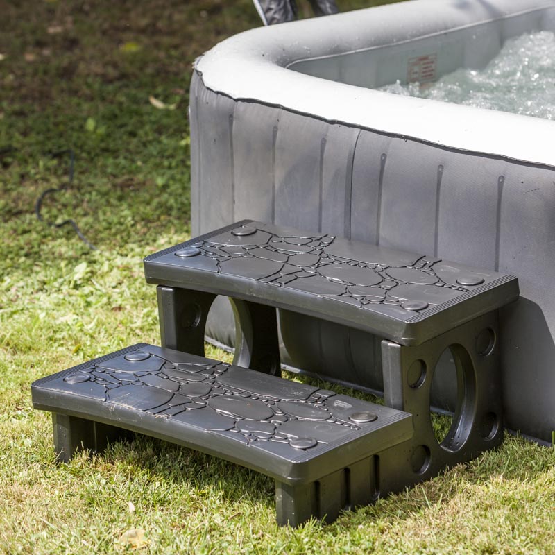 Escaleras para spas 2 PELDAÑOS – HDPE - Imagen 2