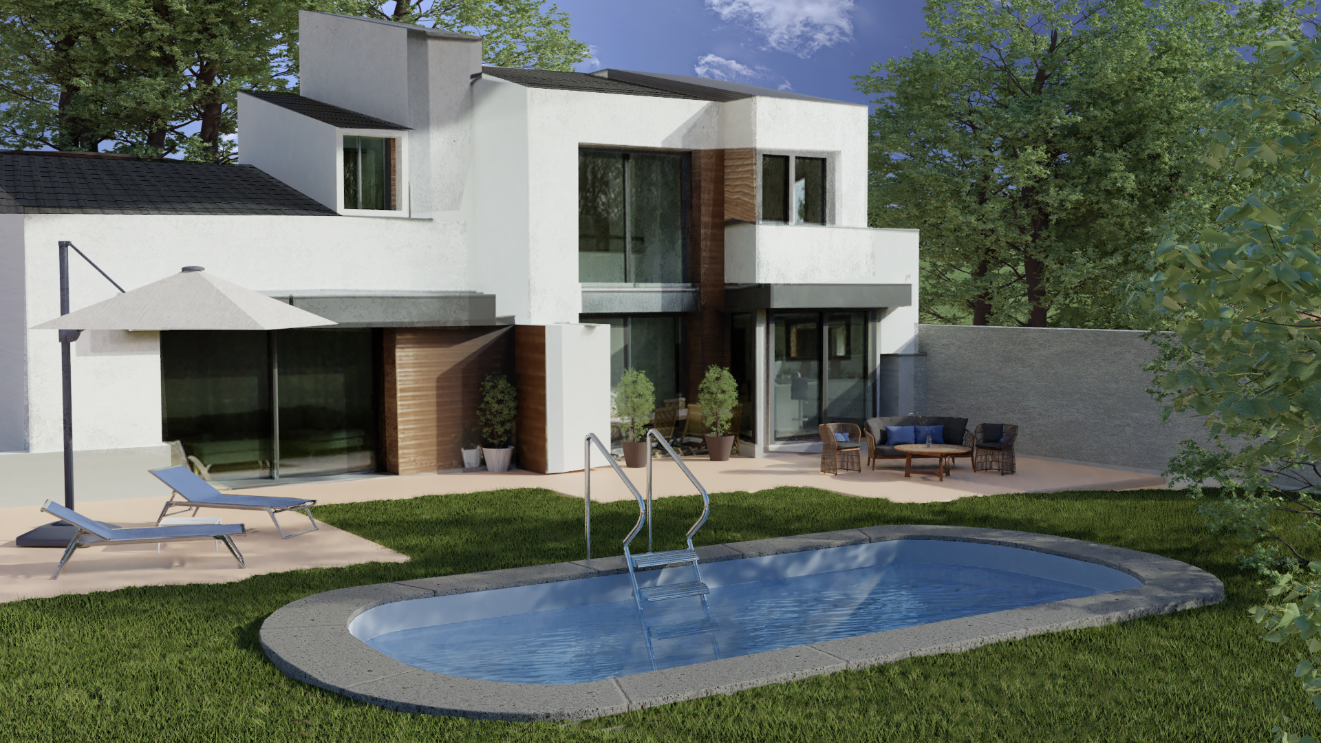 Moorea Ovalada 500 X 300 X ↕150 CM - Imagen 2