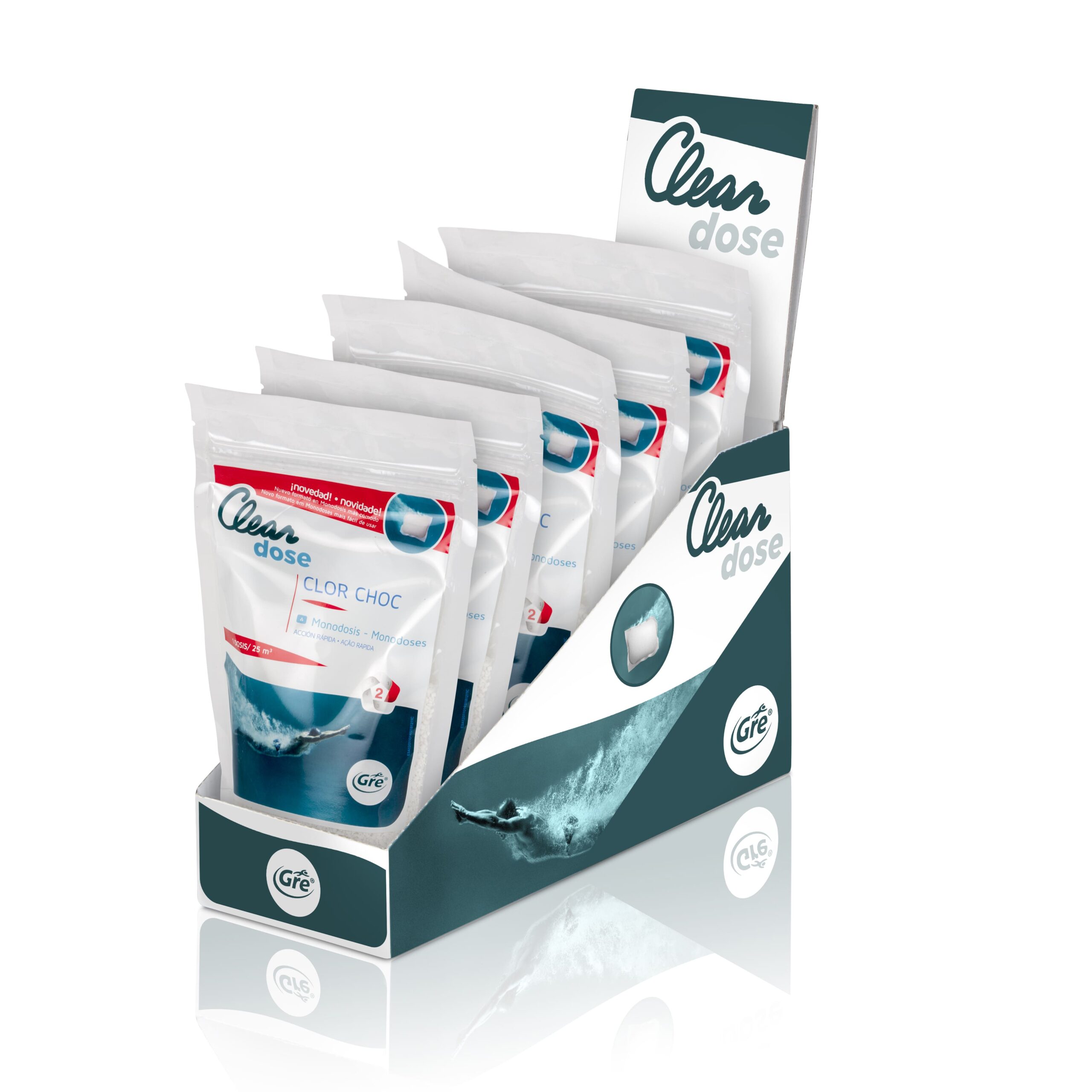 Químico en monodosis CLORO CHOQUE – 300G - Imagen 2