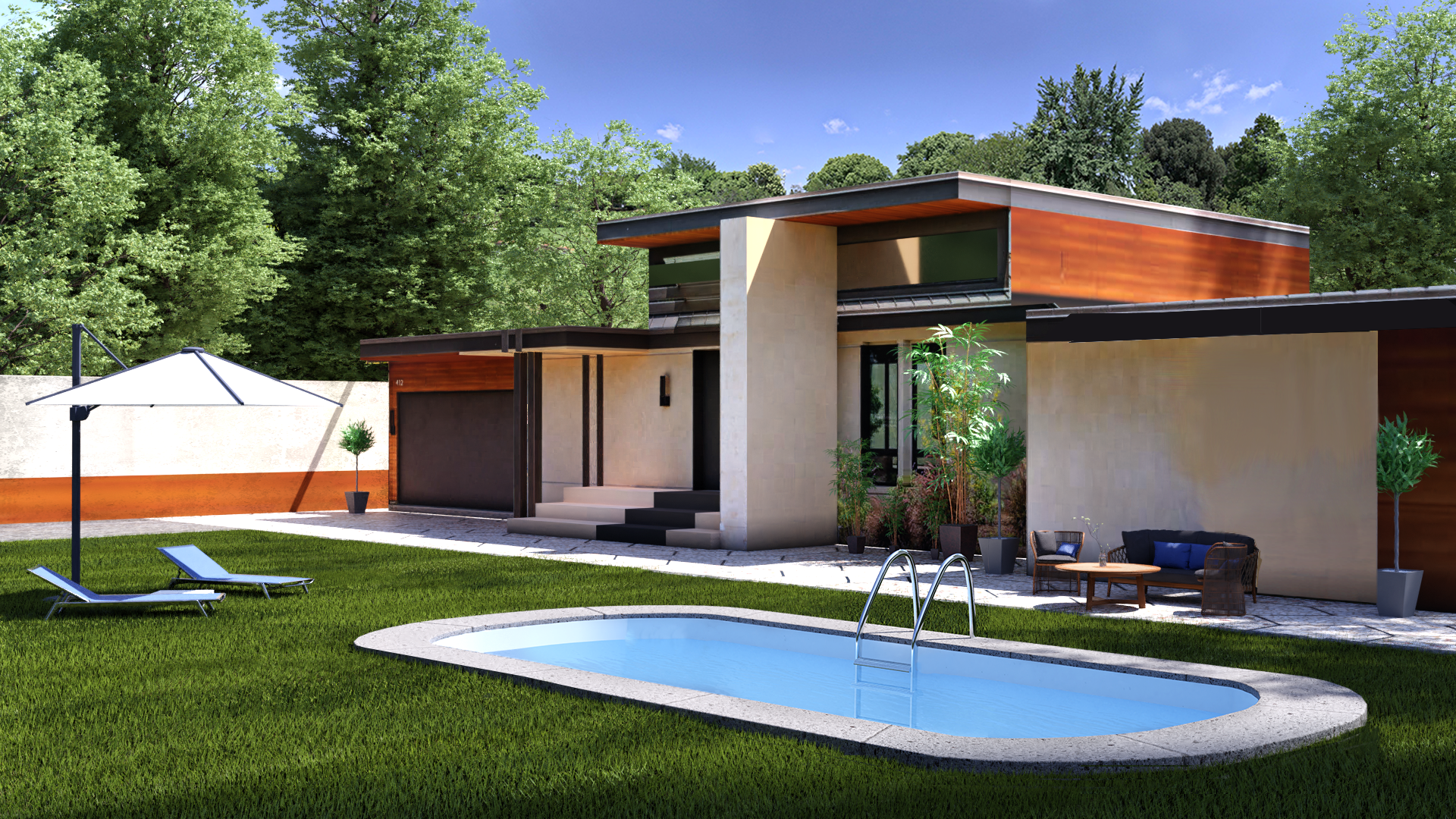 Madagascar Ovalada 500 X 300 X ↕150 CM - Imagen 2